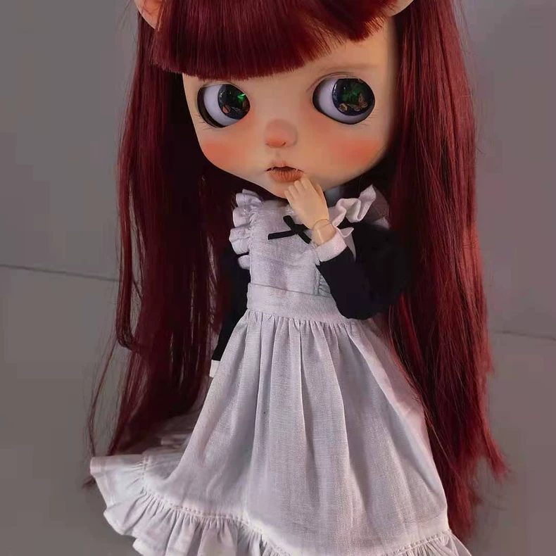 Charming BLYTHE Doll Maid Dress: Elegant & Playful Collector Outfit - Image 2
