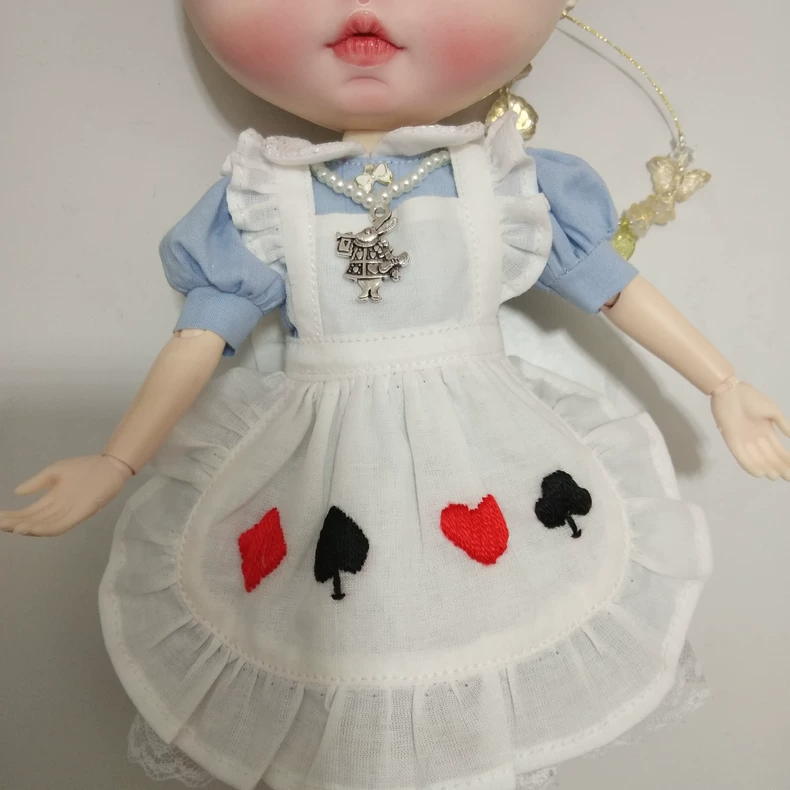 Whimsical Alice in Wonderland Blythe Doll Outfit – Elegant & Collectible - Image 6