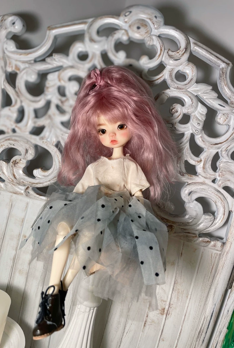 Vintage Apocalypse BLYTHE Doll Outfit – Handcrafted Tea-Dyed & Rust-Tinted Elegance - Image 6