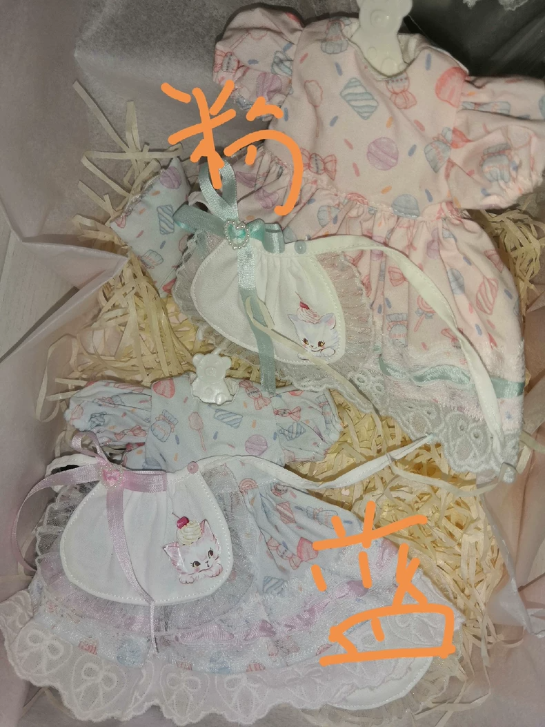 Whimsical Pastel BJD 1/6 Doll Outfit – Sweet Lace Trims & Charming Accessories - Image 9