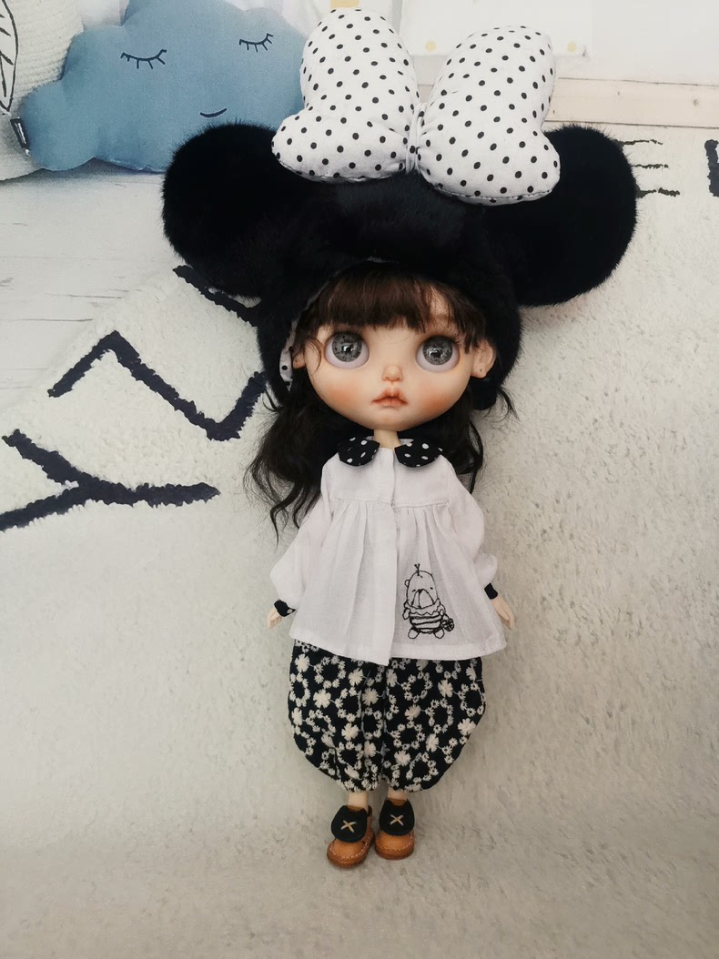 Adorable BLYTHE Doll Outfit Set - Hat, Blouse & Pants for OB22/OB24 | Whimsical & Comfortable - Image 2