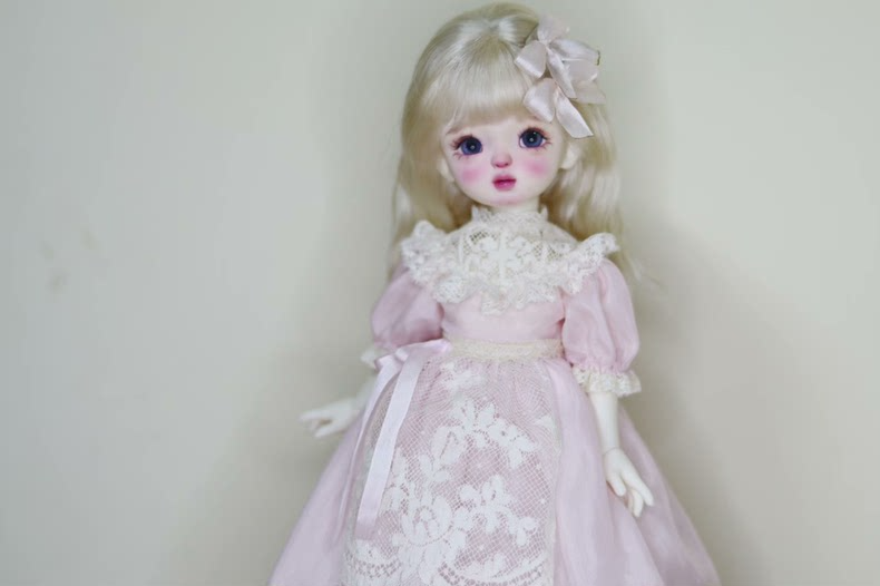 Elegant Whimsical Pastel Lace Blythe Doll Dress Set with Accessories - Image 6