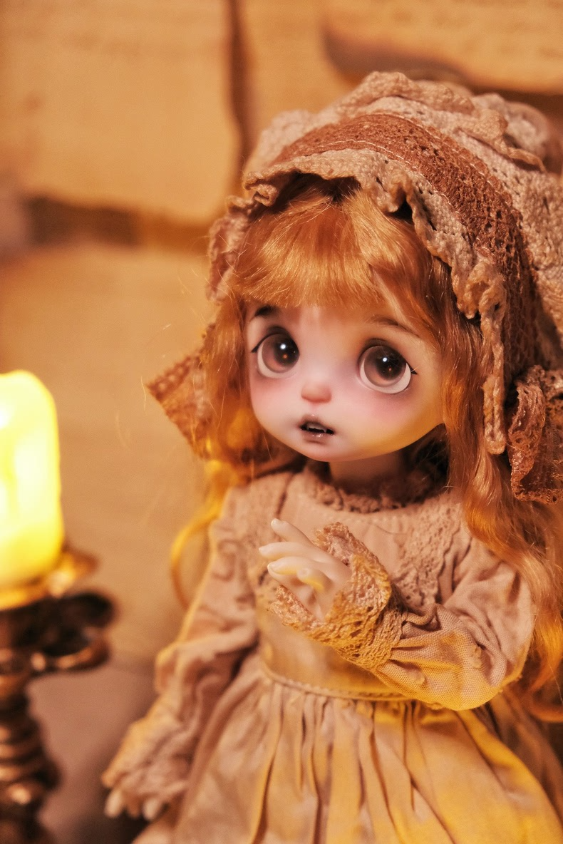 Vintage Blythe Doll Outfit - Antique Tea-Stained 4-Piece Set with Lace Details & Free Shipping - Image 4