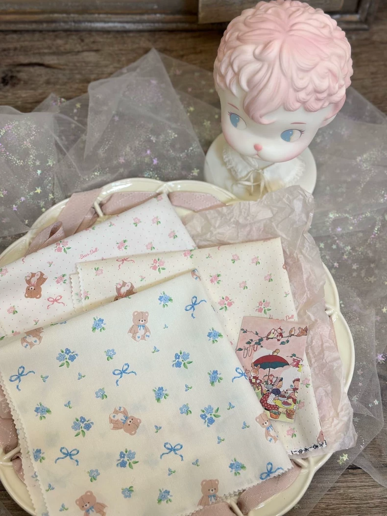 Elegant Blythe Doll Set: Delicate White Dress, Cozy Swaddle Bag & Charming Face Mask for Imaginative Play - Image 8