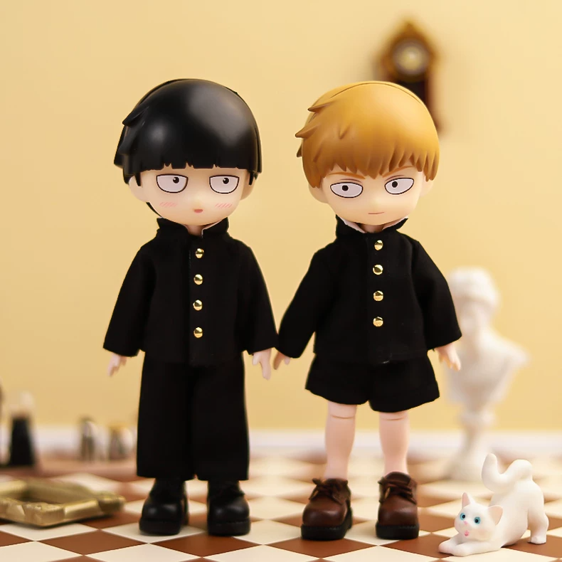 Premium OB11 Doll School Uniform Set: Timeless Black & Gold Outfit for Collectors - Image 1