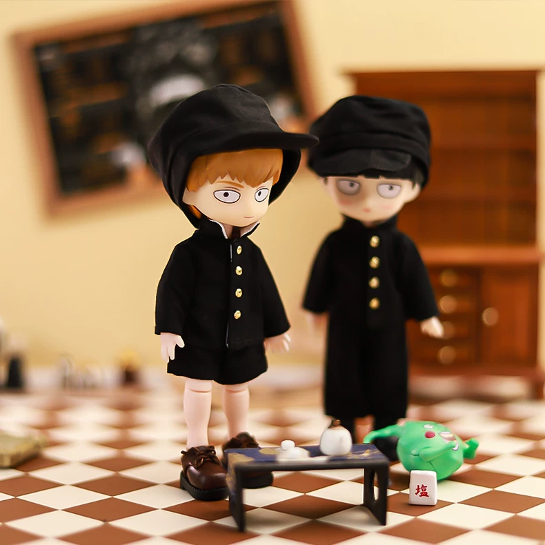Premium OB11 Doll School Uniform Set: Timeless Black & Gold Outfit for Collectors - Image 2