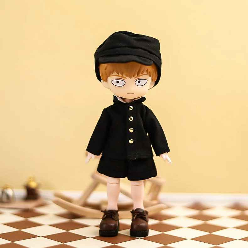 Premium OB11 Doll School Uniform Set: Timeless Black & Gold Outfit for Collectors - Image 8