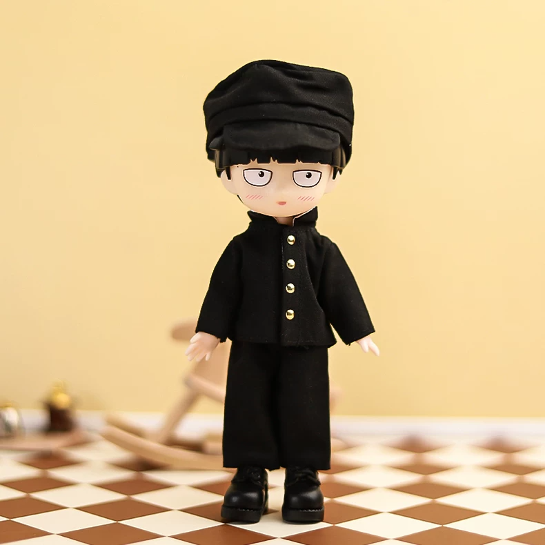 Premium OB11 Doll School Uniform Set: Timeless Black & Gold Outfit for Collectors - Image 9