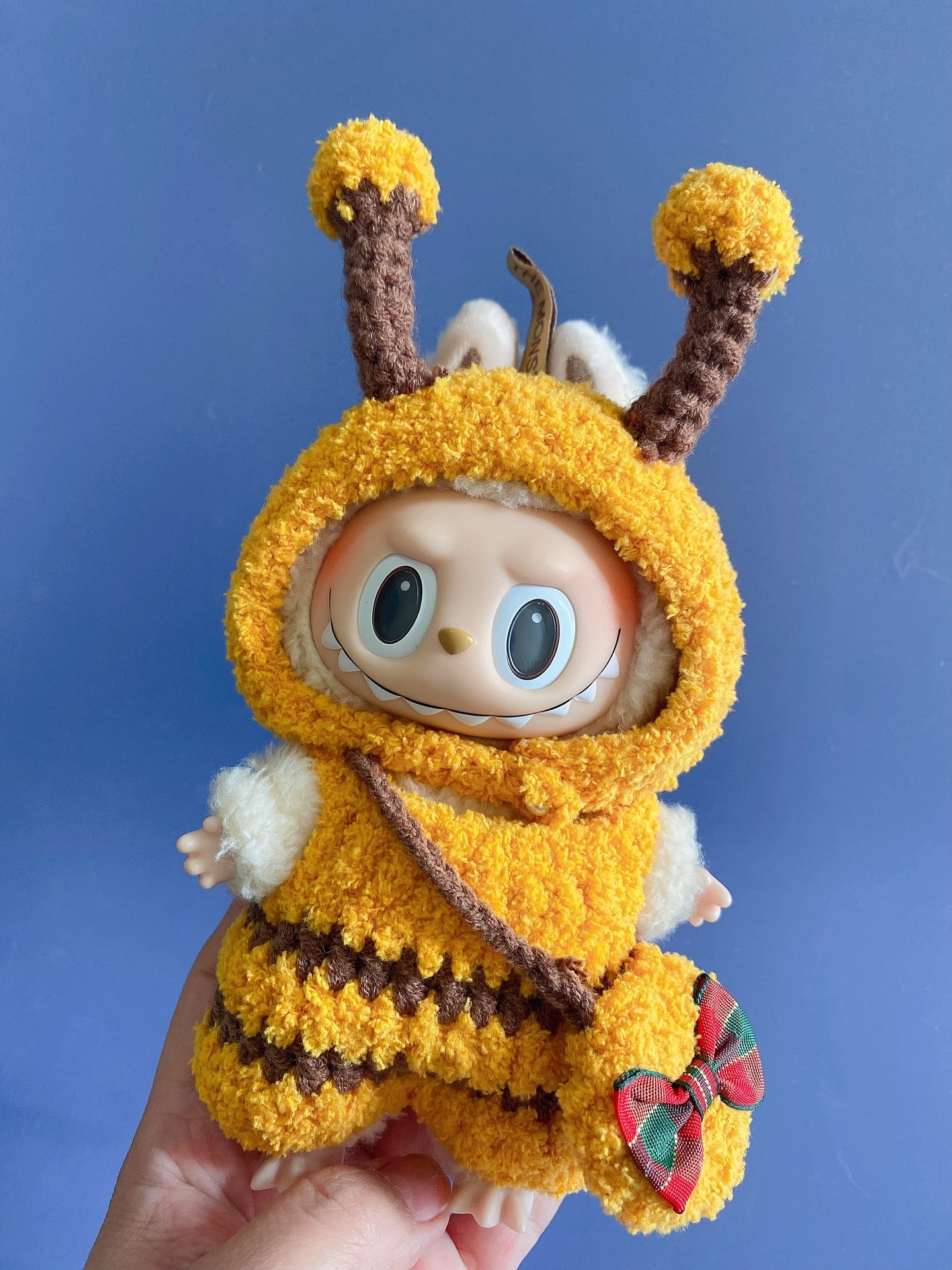 Adorable Labubu Bee Plush Outfit – Handcrafted, Vibrant & Snug Fit for Collectors - Image 1