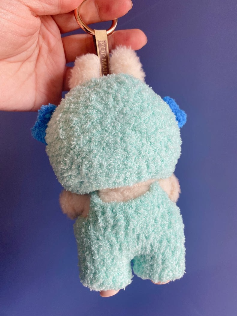 Whimsical Labubu Plush Outfit: Pastel Mint & Pom-Pom Hood for POP MART Blind Box Collectibles - Image 4