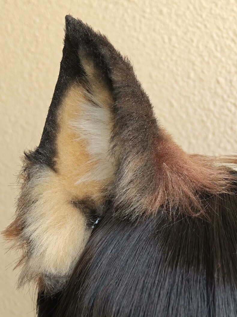 Handmade German Shepherd Ears – Realistic Cosplay Accessory - Image 1