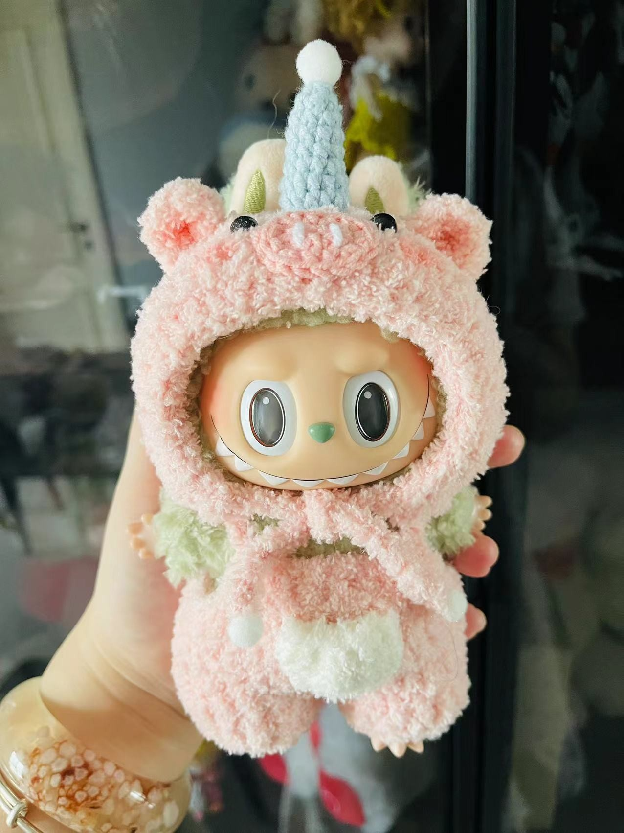 Whimsical Labubu Unicorn & Piggy Outfit – Kawaii Pastel Pink Doll Costume for Play & Collectors - Image 1