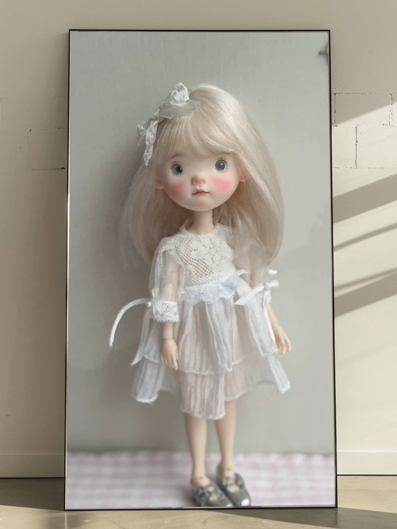 Whimsical Alice in Wonderland Blythe Outfit – Elegant Lace Dress & Accessories for Enchanting Doll Play - Image 1