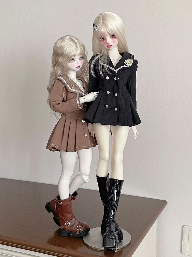 Elegant Brown & Black BJD 1/4 Doll Outfit – Luxurious, Versatile, & Crafted for Collectors - Image 2