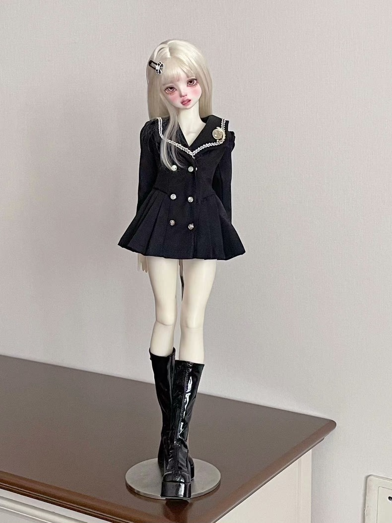 Elegant Brown & Black BJD 1/4 Doll Outfit – Luxurious, Versatile, & Crafted for Collectors - Image 5
