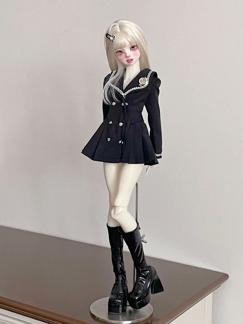 Elegant Brown & Black BJD 1/4 Doll Outfit – Luxurious, Versatile, & Crafted for Collectors - Image 6