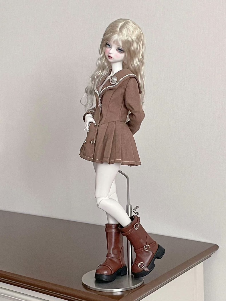 Elegant Brown & Black BJD 1/4 Doll Outfit – Luxurious, Versatile, & Crafted for Collectors - Image 7