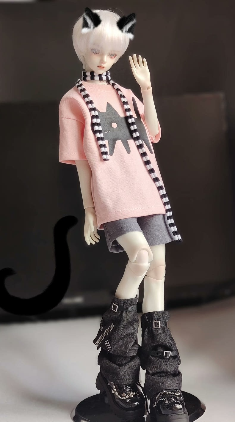 Adorable Cat-Themed BJD 1/4 Outfit: Stylish, Comfortable & High-Quality Doll Clothes for Collectors - Image 4