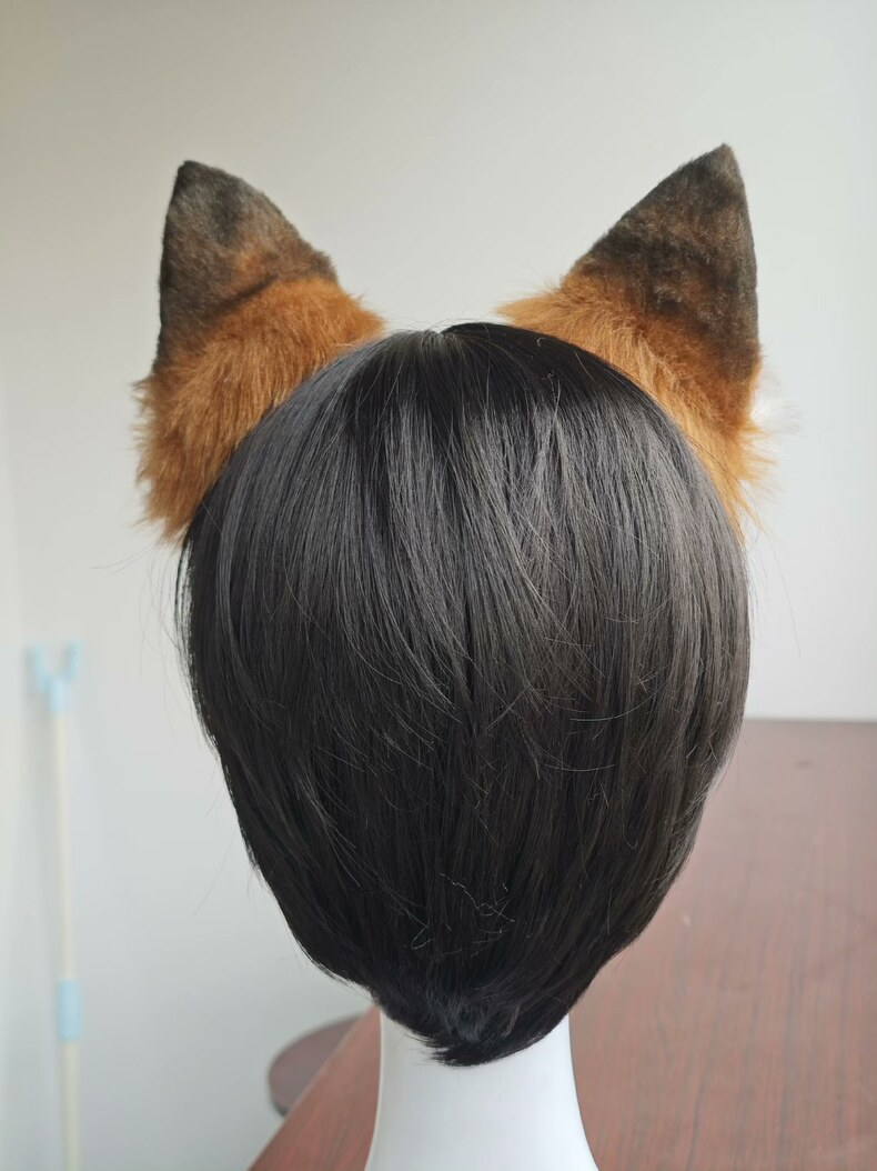 Handmade Realistic Fox Ears - Faux Fur Headband - Image 5