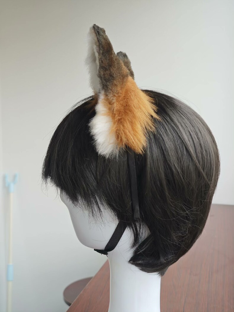 Handmade Realistic Fox Ears - Faux Fur Headband - Image 6