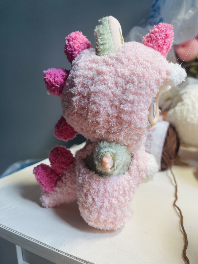 Adorable Dinosaur Outfits for Labubu Dolls – Vibrant, Plush & Interactive Playwear - Image 3