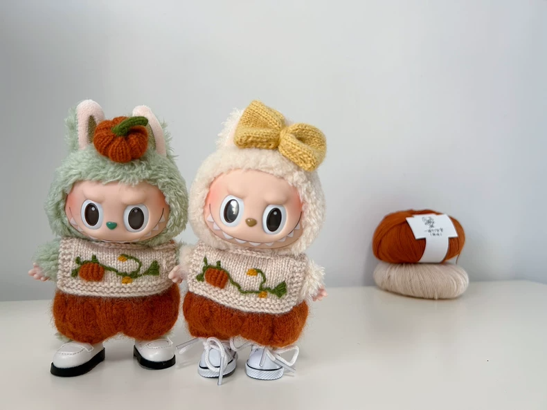 Cozy LABUBU Bunny Hood Pumpkin Outfit – Whimsical Autumn Style for Play & Collectors - Image 2