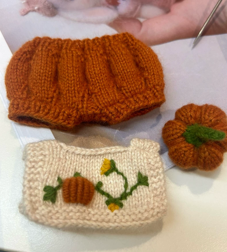 Cozy LABUBU Bunny Hood Pumpkin Outfit – Whimsical Autumn Style for Play & Collectors - Image 4