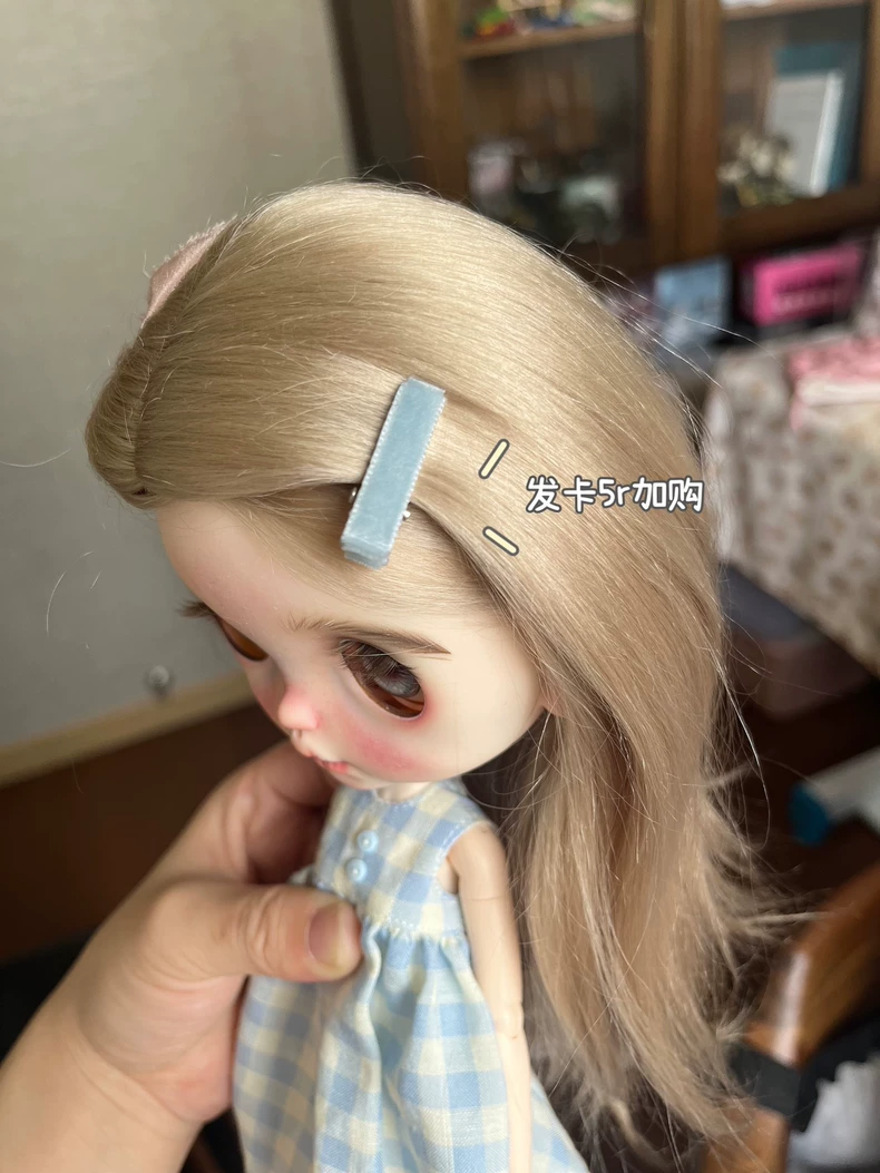 Charming Blythe Doll Plaid Dress – Stylish, Handcrafted & Durable for OB24 Dolls - Image 2