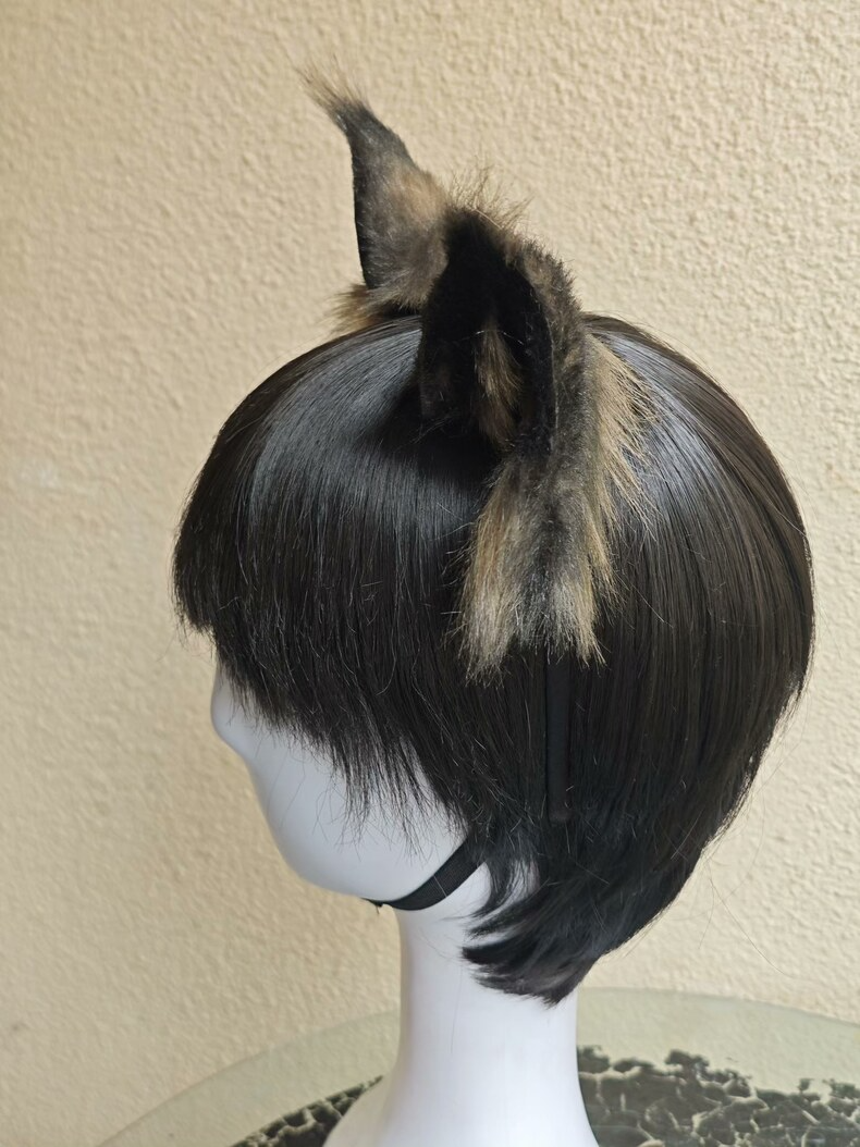 Realistic Lynx Ears Headband – Handmade Cosplay Fur Ears - Image 6