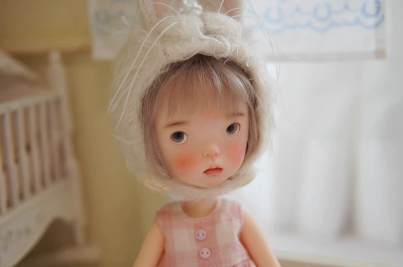 Charming Pink Plaid Blythe Doll Dress Handmade for OB24 - Premium Quality - Image 8