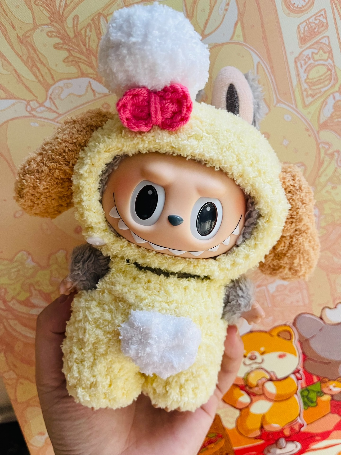 Adorable Chef Labubu Outfit – Whimsical Culinary Plush Costume for Collectors - Image 1