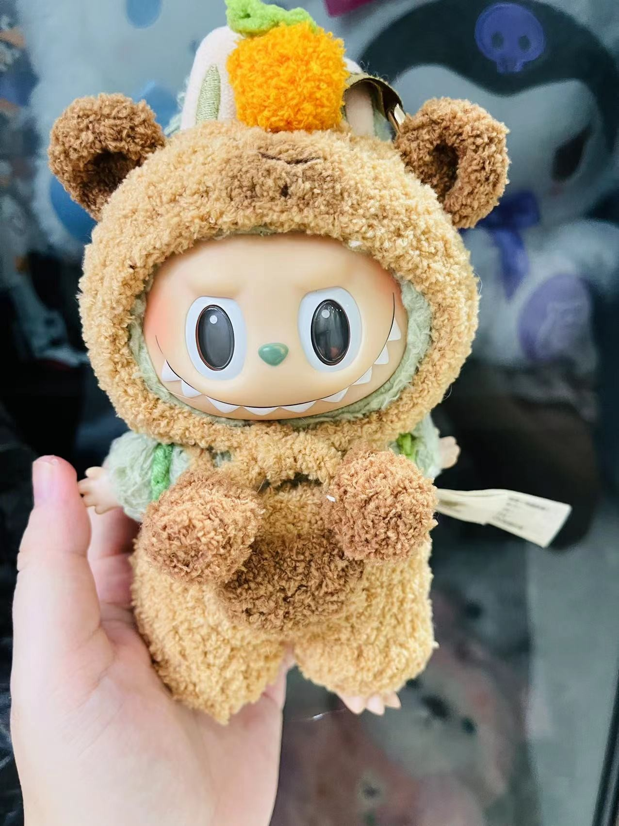 Adorable Labubu Doll Outfit with Plush Turtle Backpack – Premium, Detachable & Durable Playtime Fun - Image 1