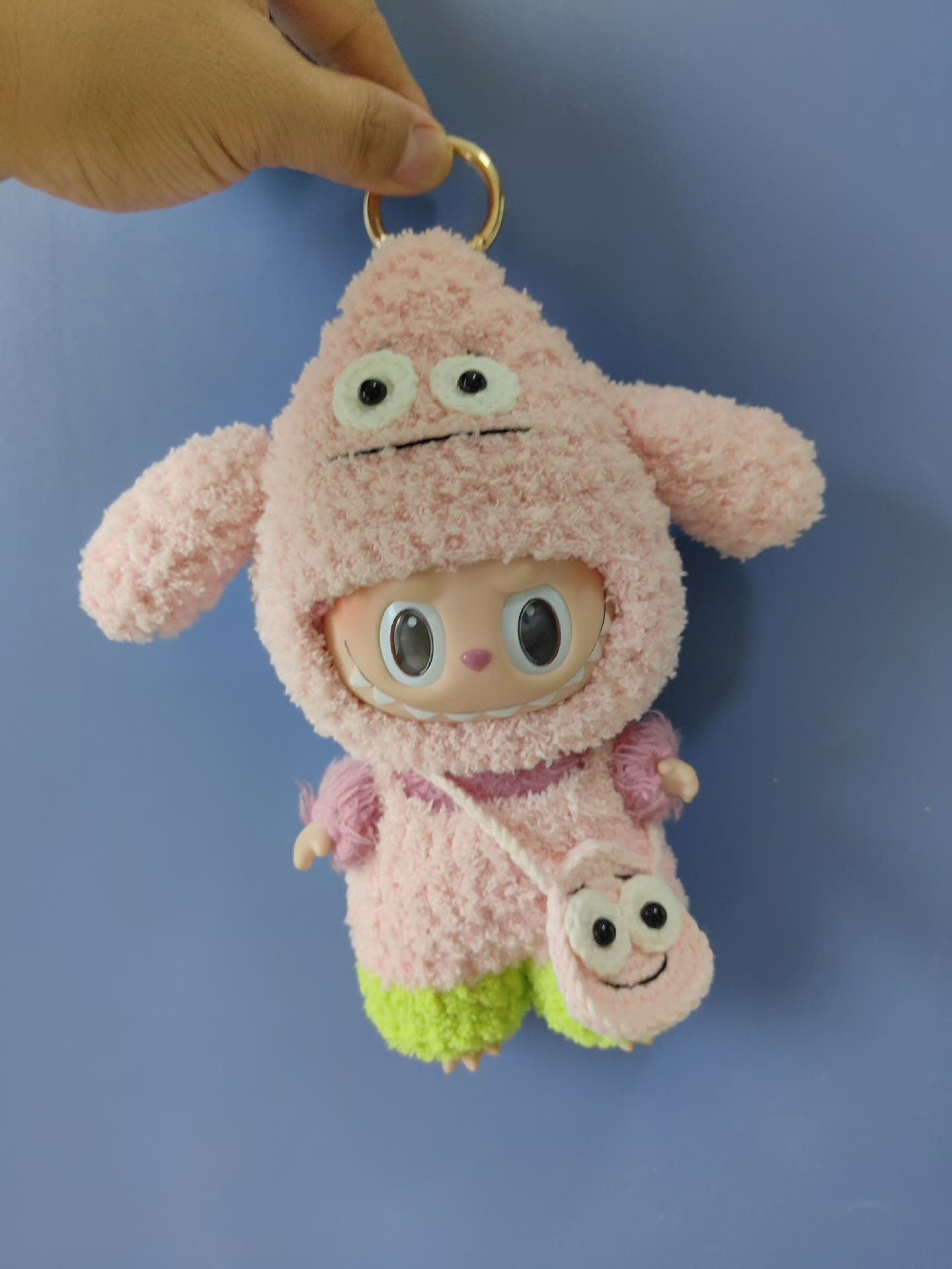 Whimsical Pink Bunny Plush Outfit for Collectible Figures – Adorable & Durable - Image 4
