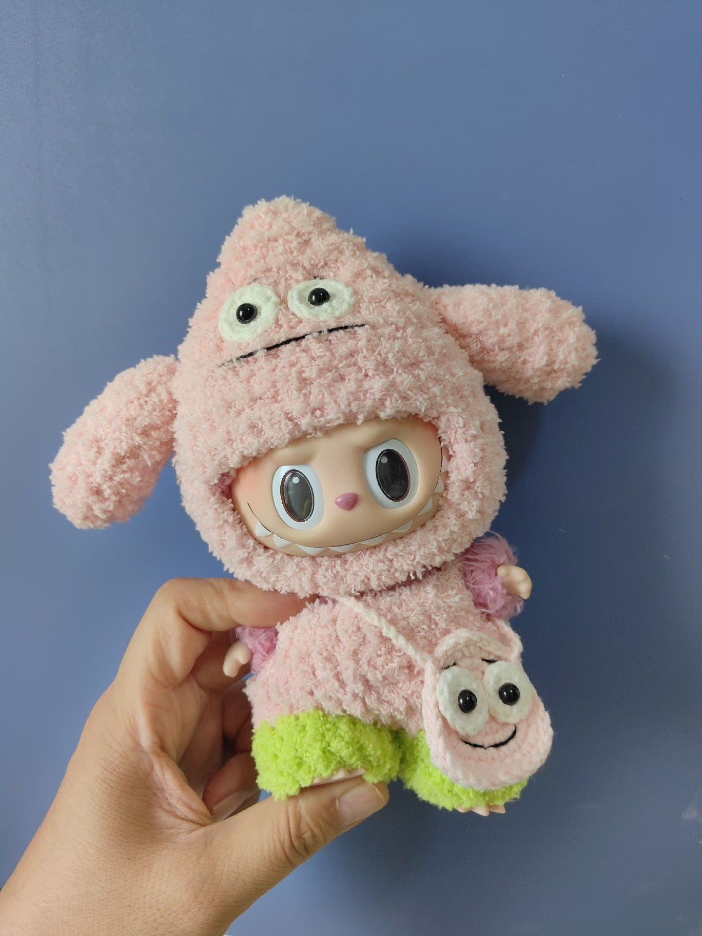 Whimsical Pink Bunny Plush Outfit for Collectible Figures – Adorable & Durable - Image 5