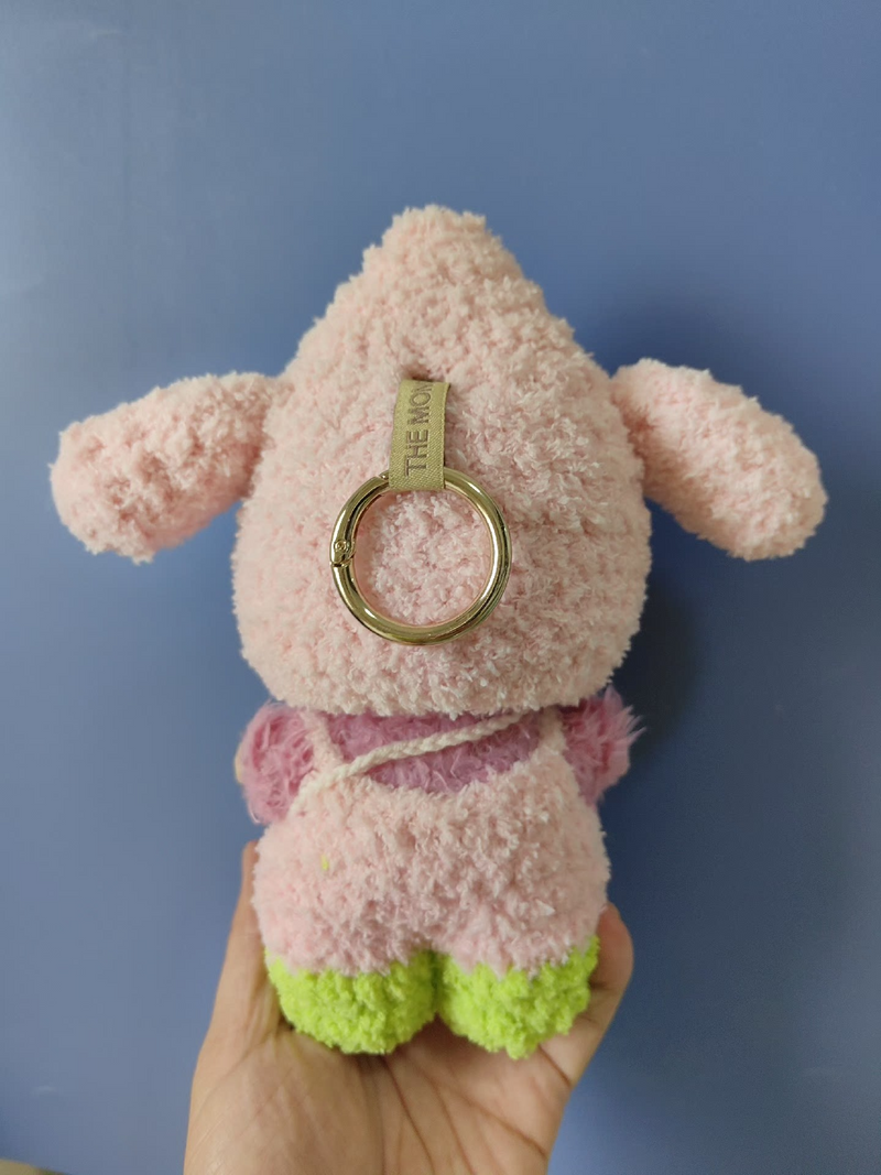 Whimsical Pink Bunny Plush Outfit for Collectible Figures – Adorable & Durable - Image 8
