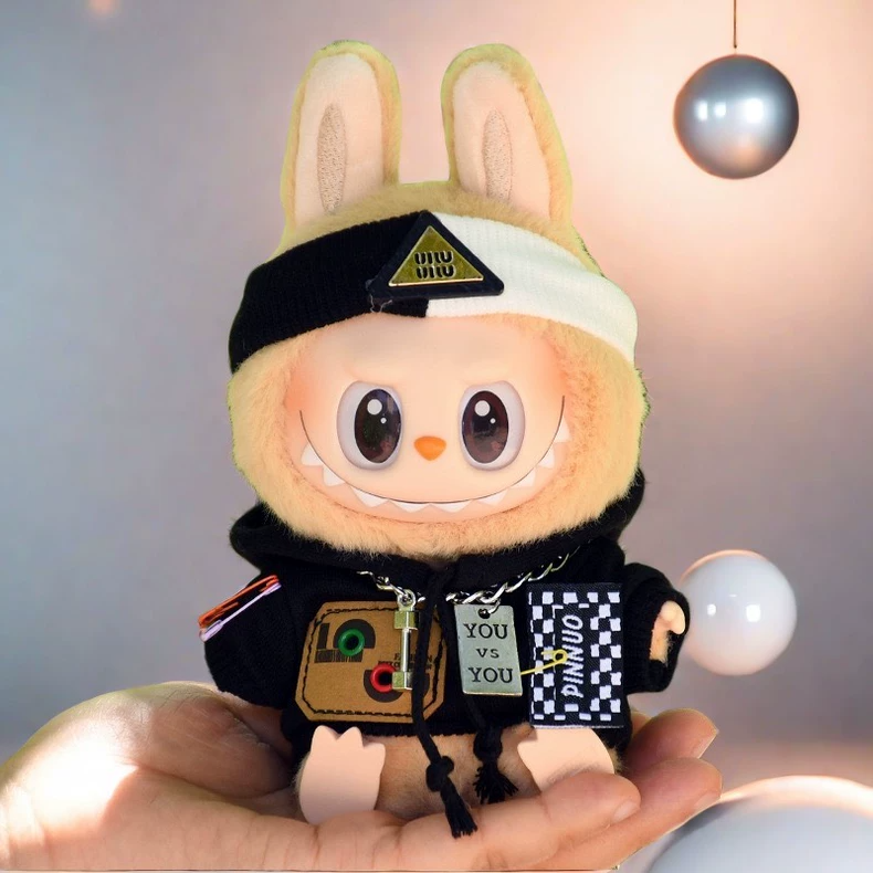Stylish LABUBU Plush Outfit: Vibrant, Durable & Collectible Doll Ensemble - Image 2