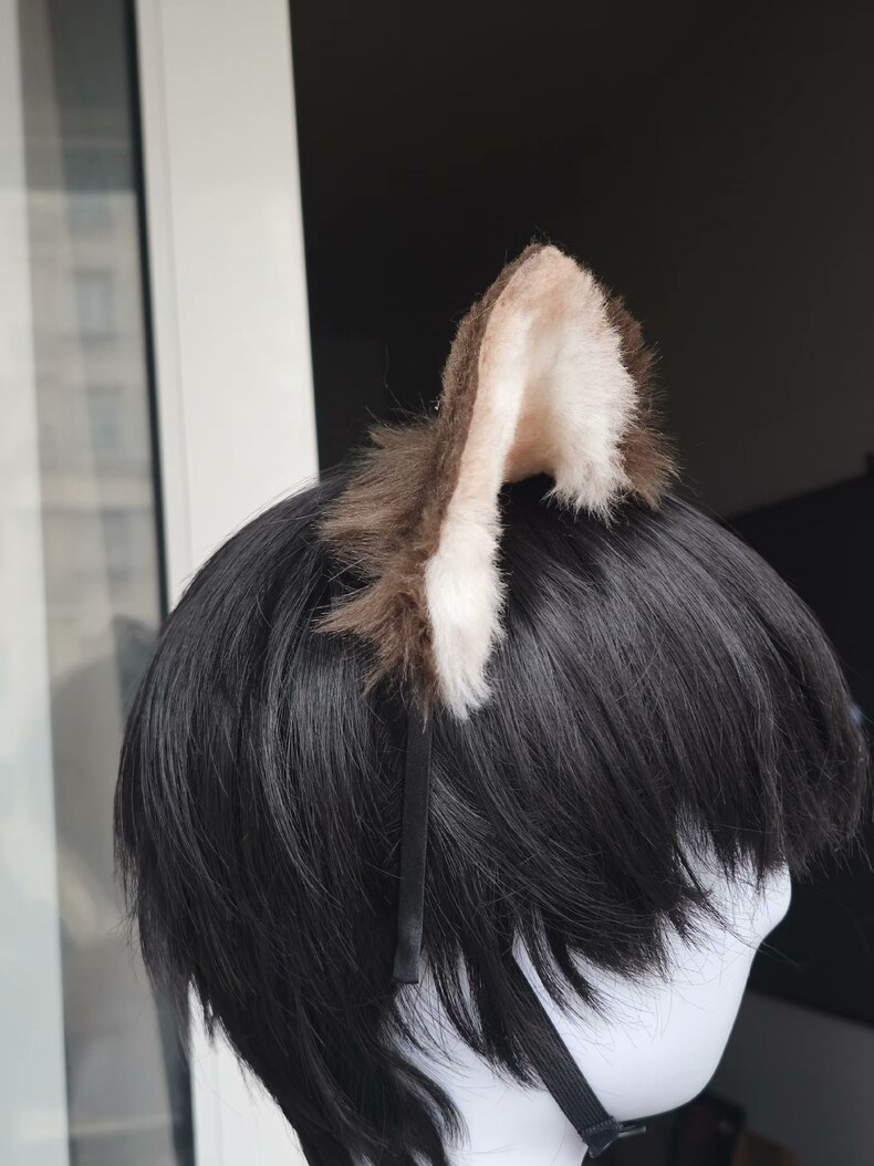 Luxury Faux Fur Cat Ears Headband – Handmade Elegance - Image 4