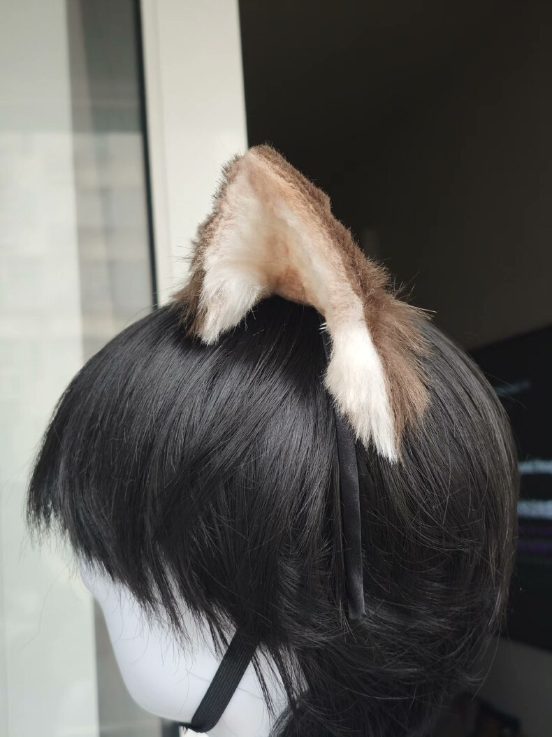 Luxury Faux Fur Cat Ears Headband – Handmade Elegance - Image 5