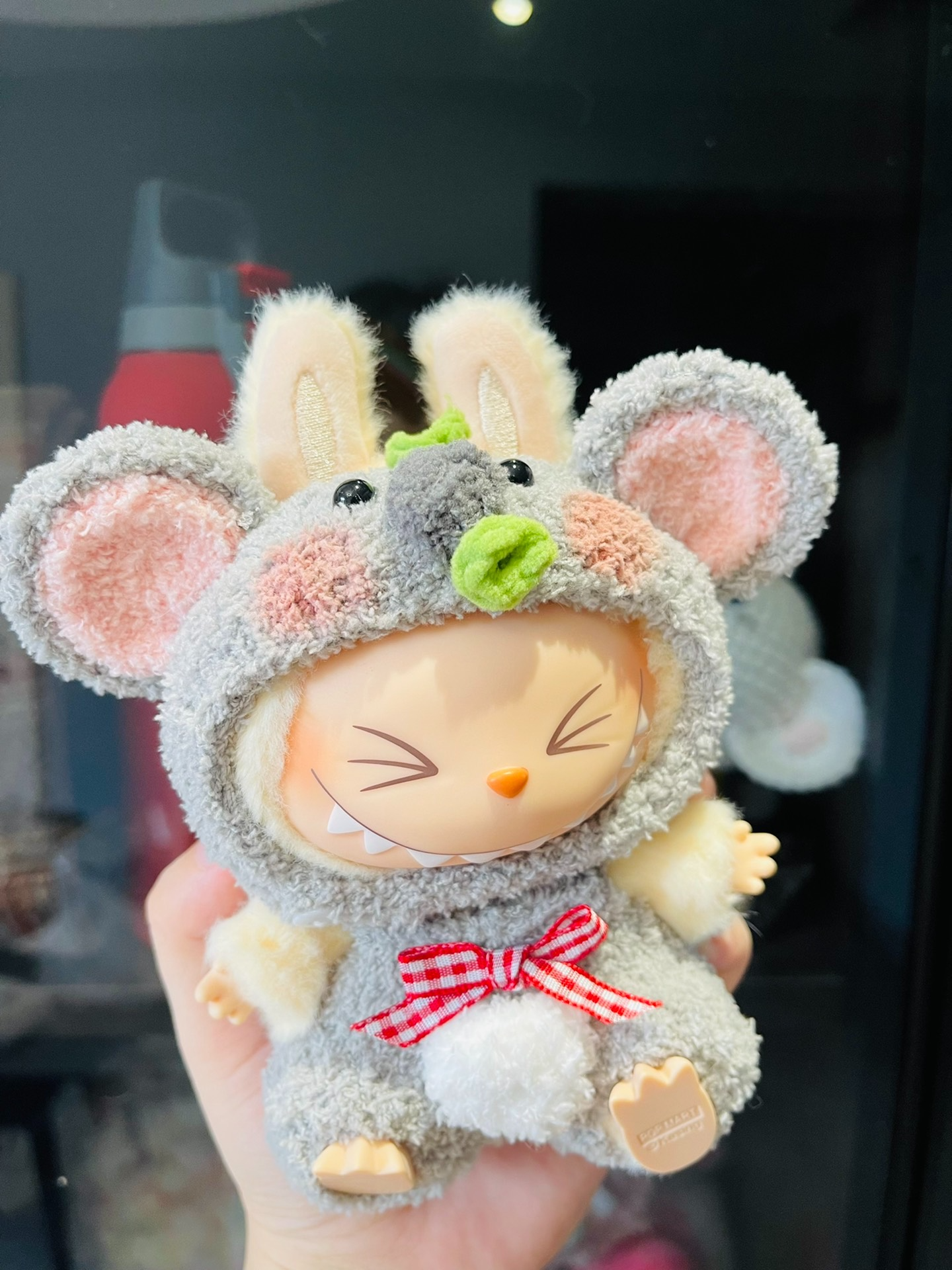 Adorable Labubu Koala Outfit – Plush Hat & Accessories for 1st & 2nd Gen Dolls - Image 1