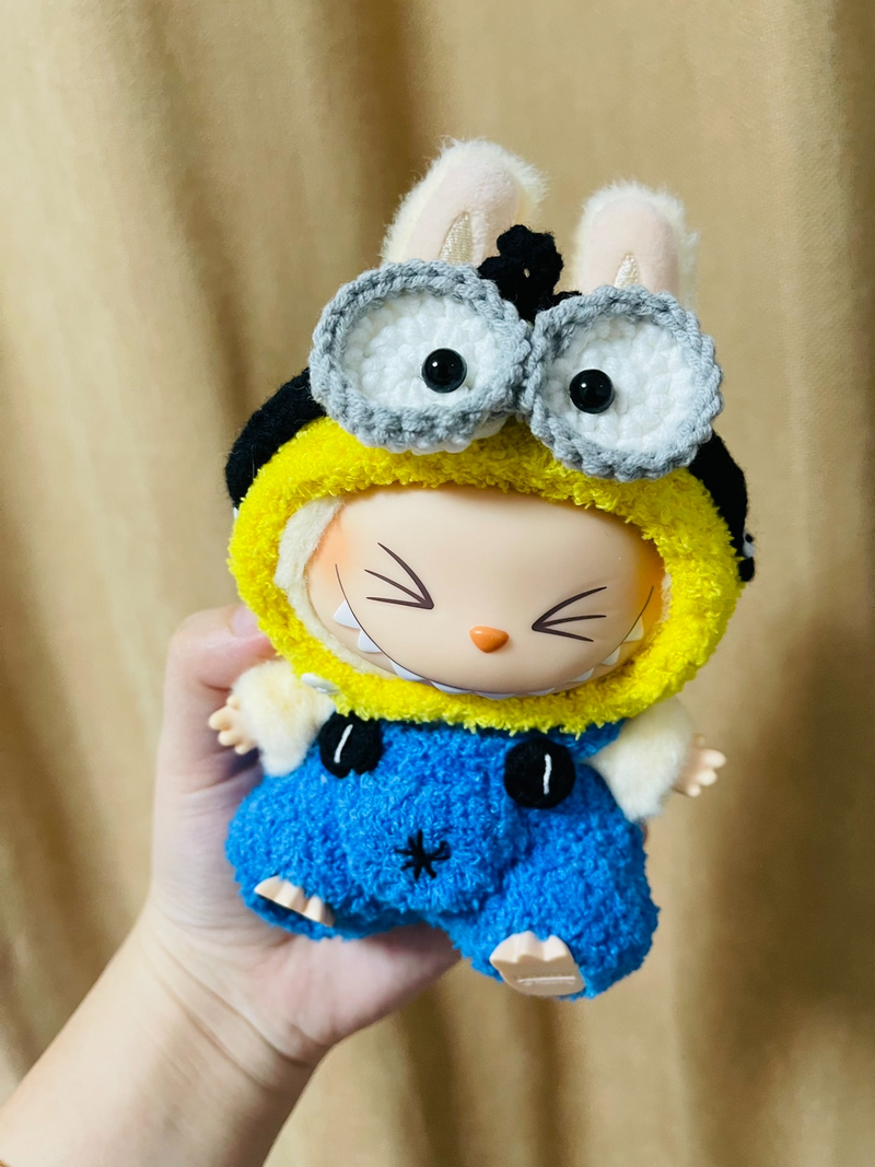 Whimsical Minion Labubu Outfit for Dolls – Vibrant, Durable & Playful Collectible Ensemble - Image 1