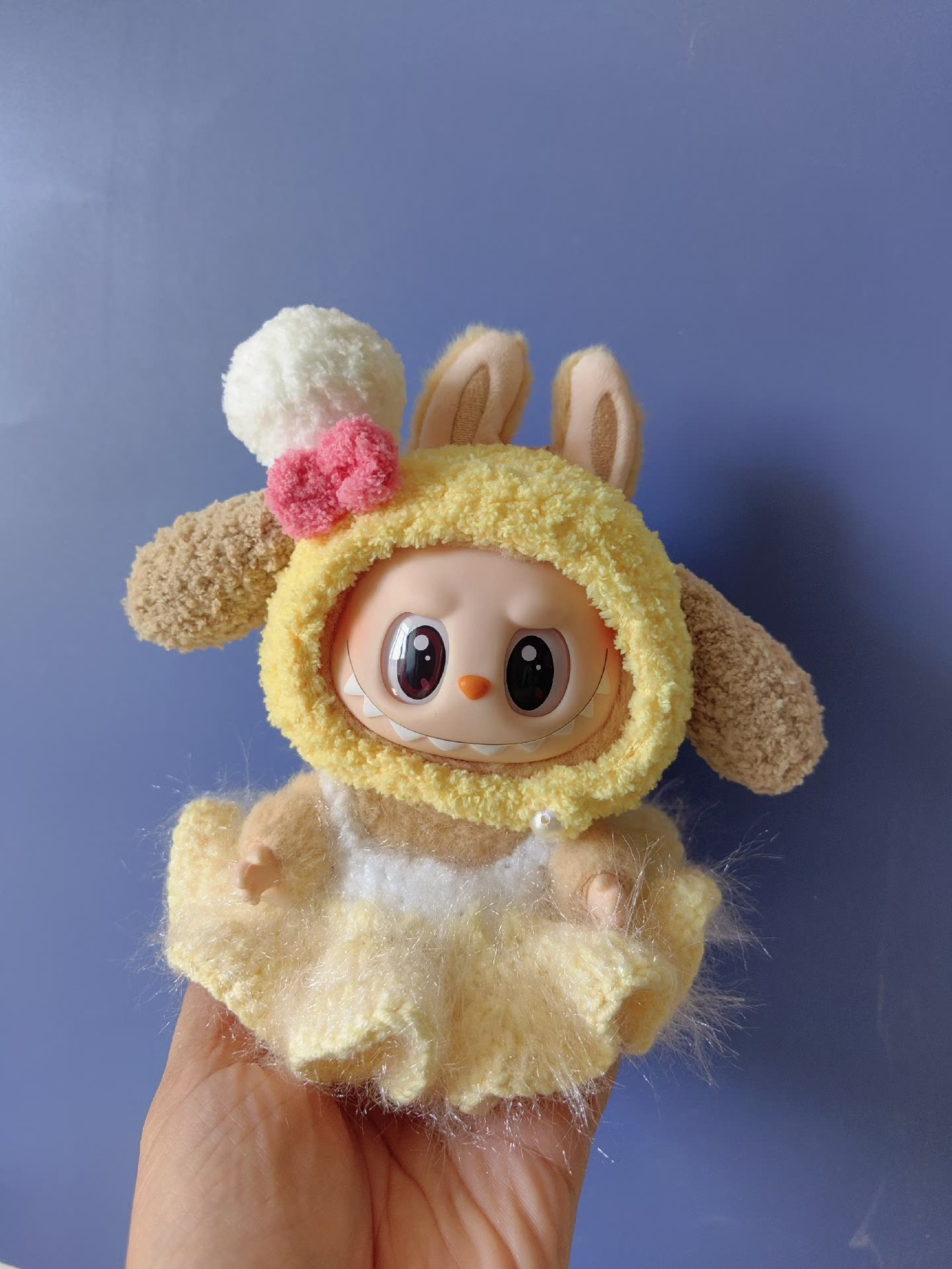 Charming LABUBU Bunny Hood Outfit for POP MART Dolls – Soft, Vibrant & Collectible - Image 2