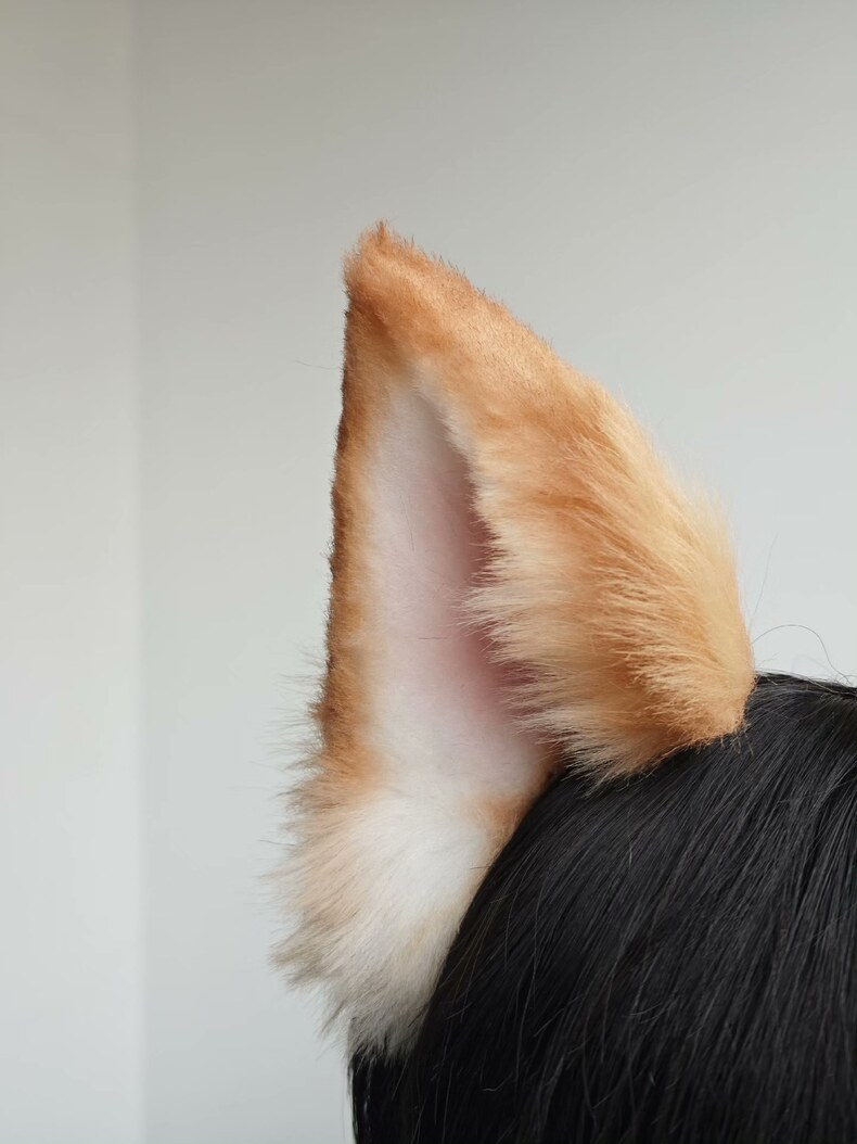 Cute Faux Fur Dog Ears Clip-Ons for Cosplay & Costume - Image 1