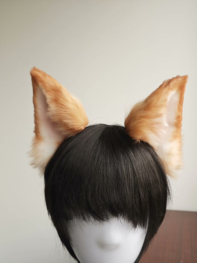 Cute Faux Fur Dog Ears Clip-Ons for Cosplay & Costume - Image 3
