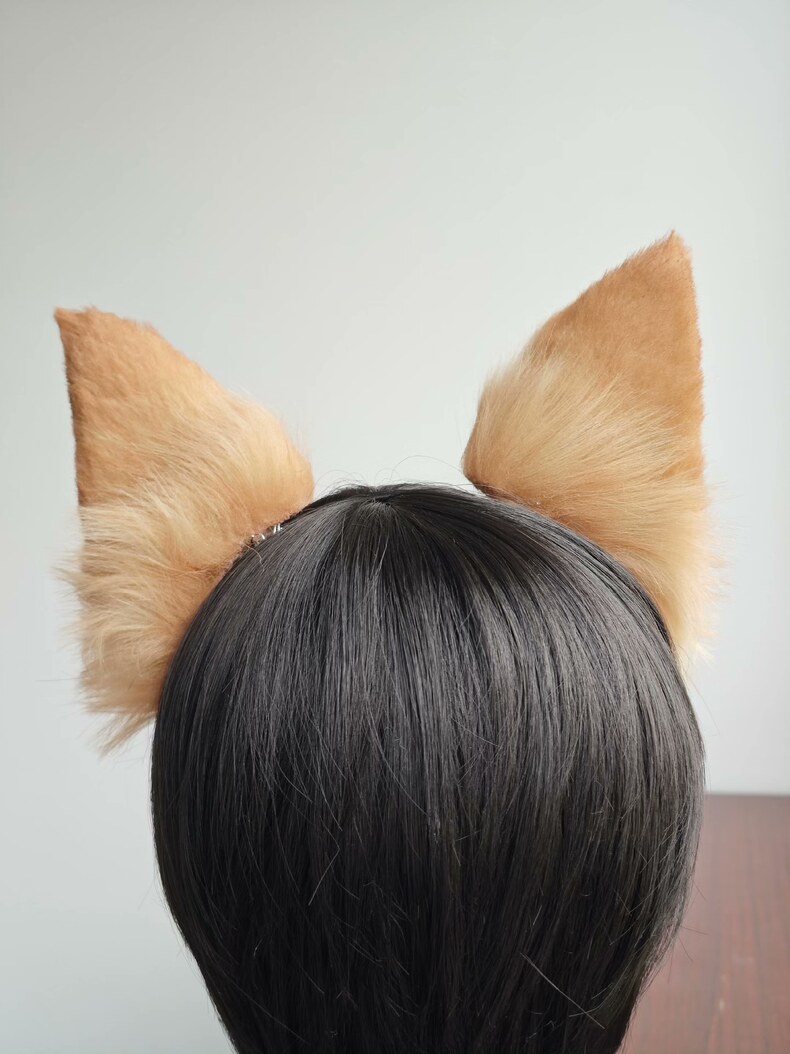 Cute Faux Fur Dog Ears Clip-Ons for Cosplay & Costume - Image 5