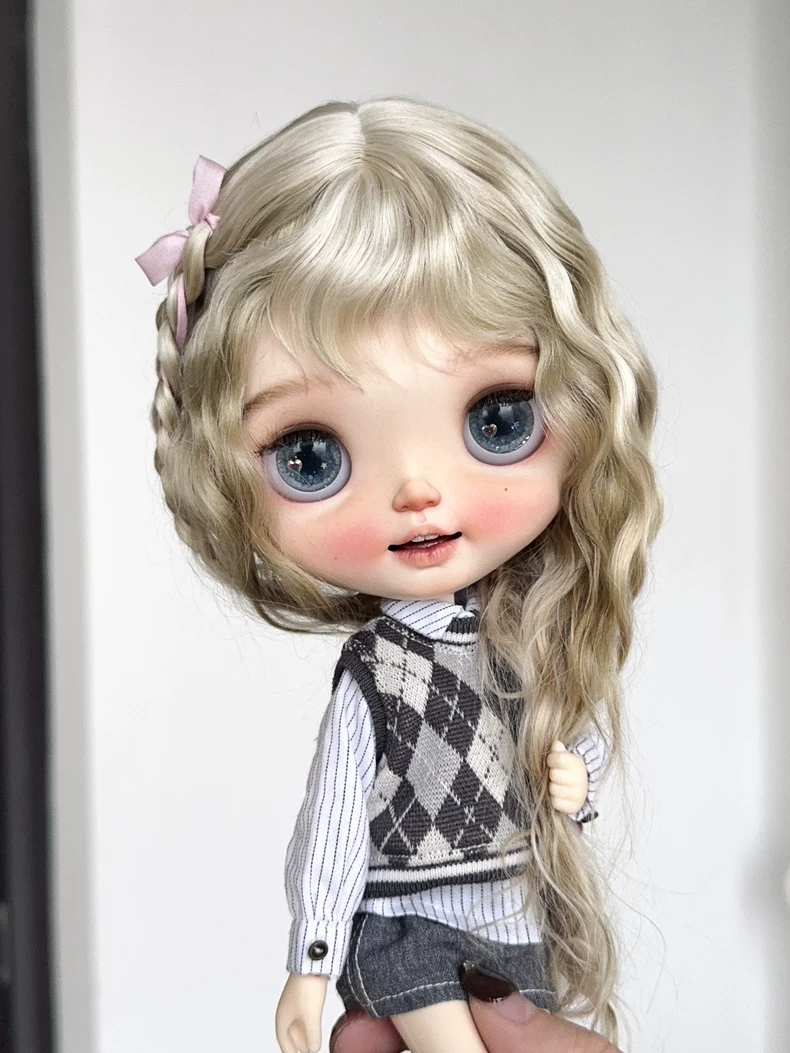 BLYTHE OL Office Outfit Set w/Diamond Vest Skirt Socks Shirt - Chic Sophisticated Collector Fashion - Image 3