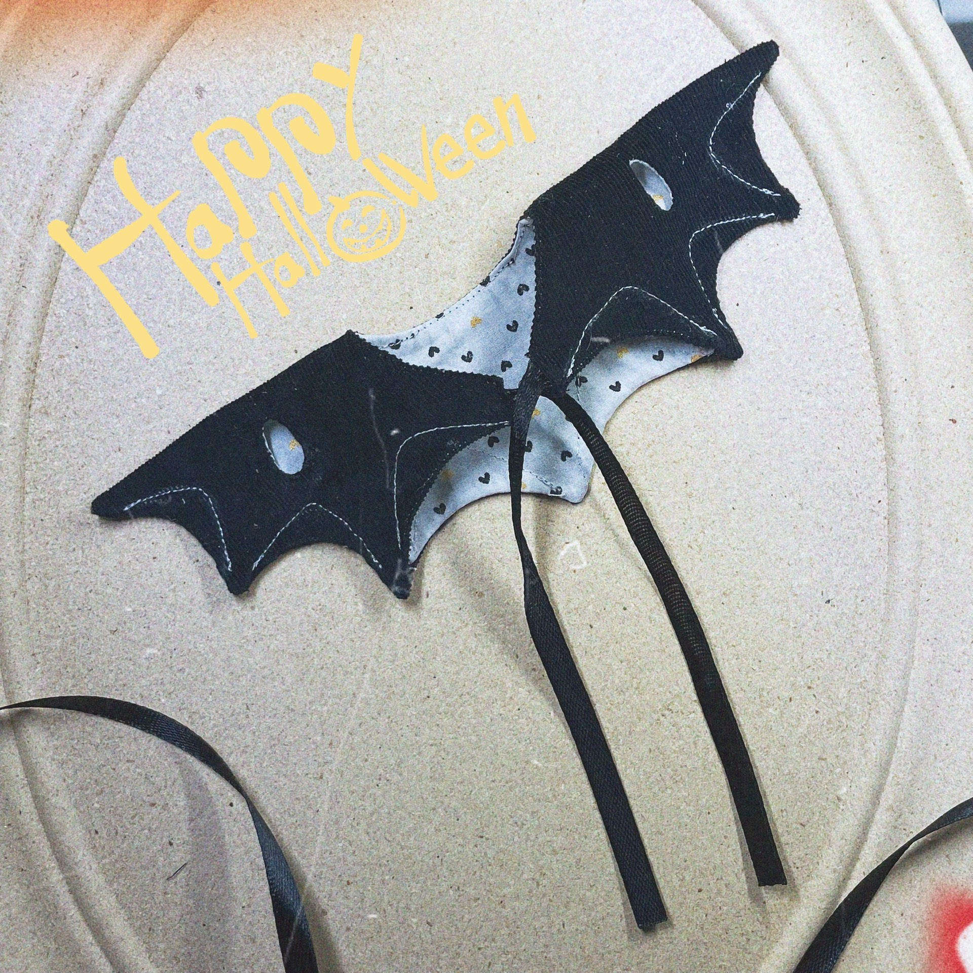 Spooky Cute Labubu Halloween Outfit with Bat Wings & Pumpkin – Festive Plush Costume - Image 2