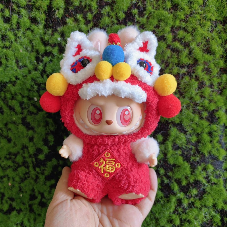 Exclusive Labubu's Ltd. 醒狮 Plush Outfit – Festive, Durable & Collectible by POP MART - Image 1