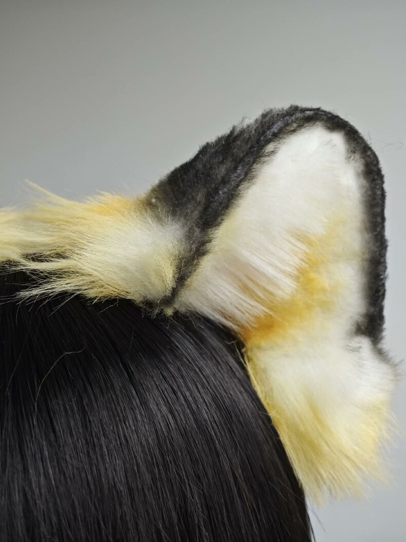 Handmade Tiger Ears Headband – Realistic Faux Fur Cosplay - Image 2