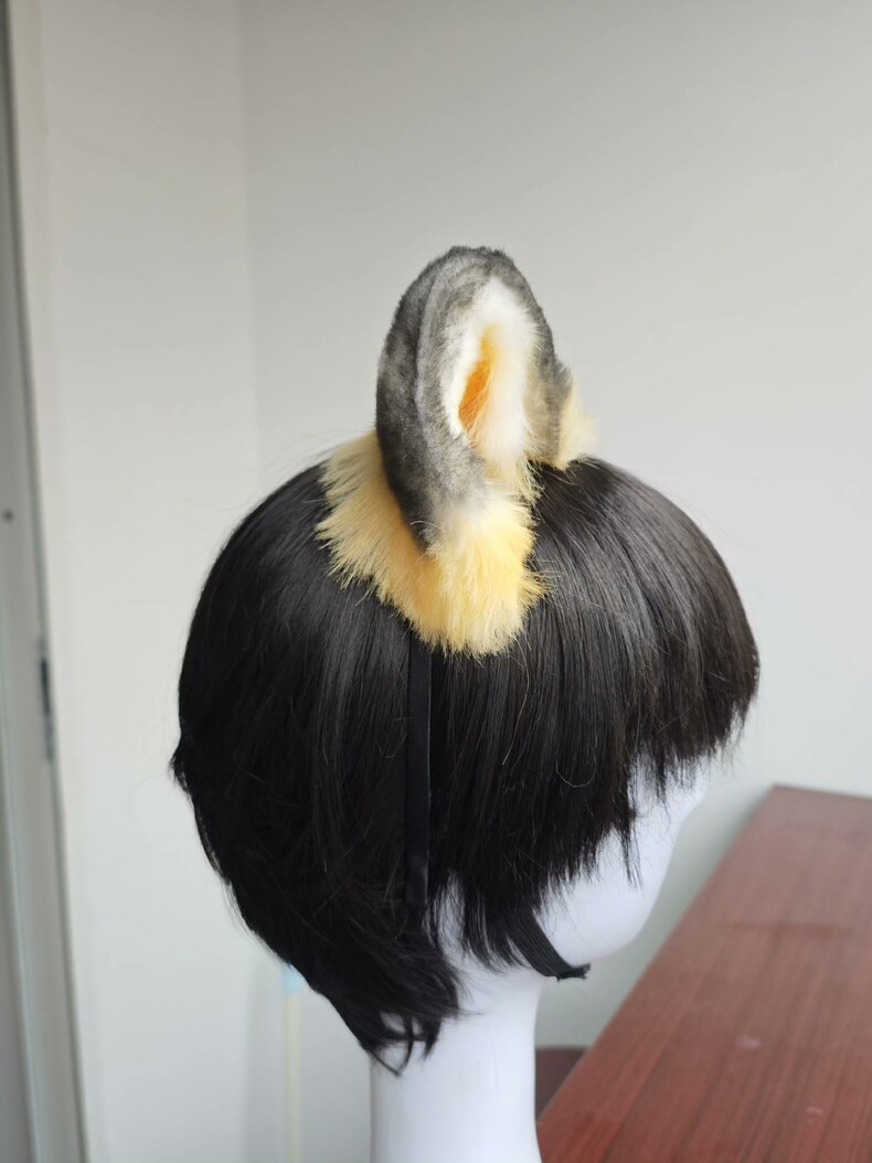 Handmade Tiger Ears Headband – Realistic Faux Fur Cosplay - Image 4