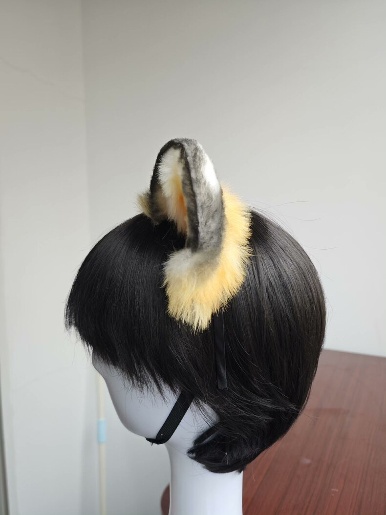 Handmade Tiger Ears Headband – Realistic Faux Fur Cosplay - Image 5